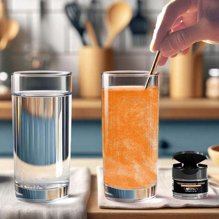 Orange Color Changing Brew Glitter Mini Spray Pump by the Case | Private Label-Brew Glitter®