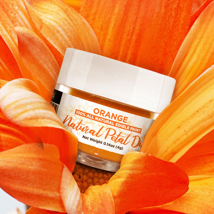 Orange Food Coloring | Natural Petal Dust Bulk Size-Brew Glitter®