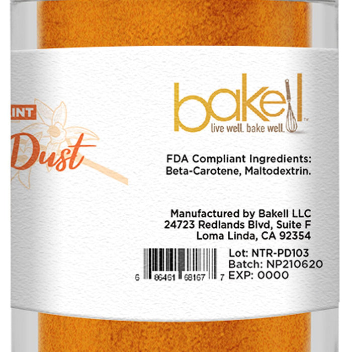 Orange Food Coloring | Natural Petal Dust Bulk Size-Brew Glitter®