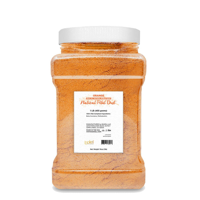 Orange Food Coloring | Natural Petal Dust Bulk Size-Brew Glitter®