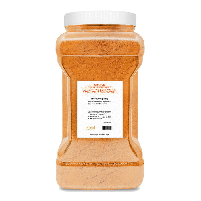 Orange Food Coloring | Natural Petal Dust Bulk Size-Brew Glitter®