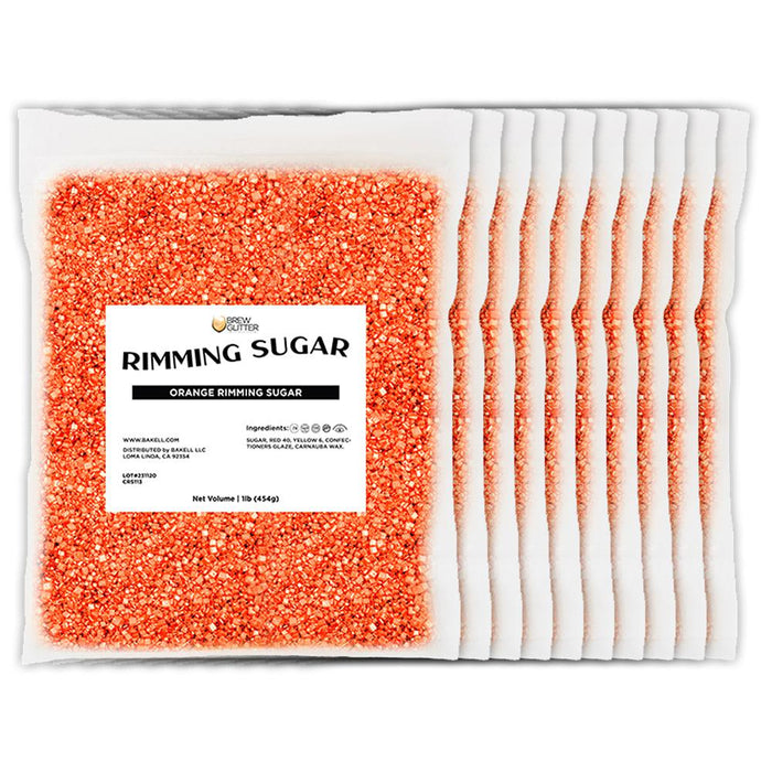 Orange Rimming Sugar | Bulk-Brew Glitter®