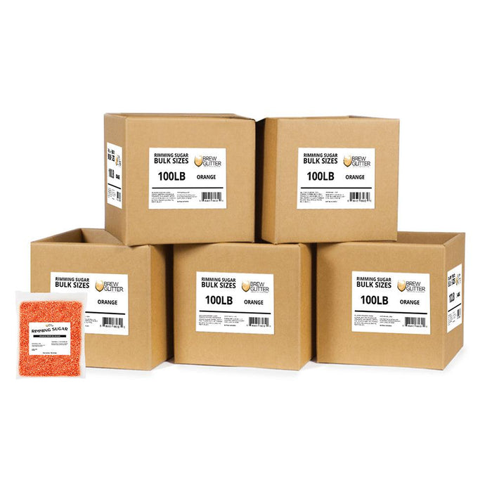 Orange Rimming Sugar | Bulk-Brew Glitter®