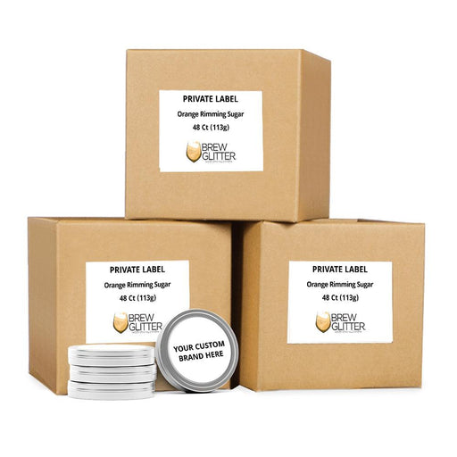 Orange Rimming Sugar | Private Label-Brew Glitter®