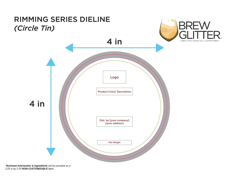 Orange Rimming Sugar | Private Label-Brew Glitter®