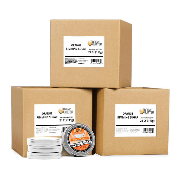 Orange Rimming Sugar | Wholesale-Brew Glitter®