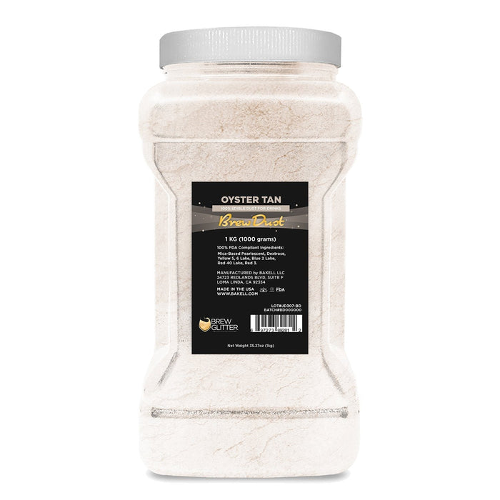 Oyster Tan Edible Pearlized Brew Dust | Bulk Sizes-Brew Glitter®