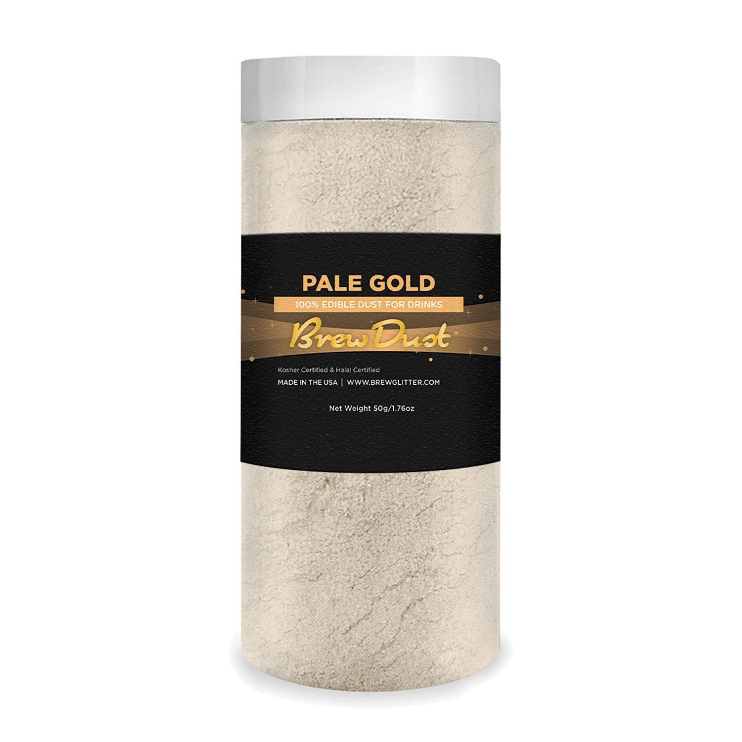 Pale Gold Edible Pearlized Brew Dust-Brew Glitter®
