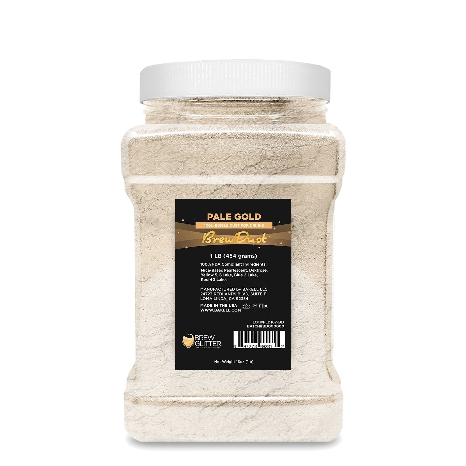 Pale Gold Edible Pearlized Brew Dust | Bulk Sizes-Brew Glitter®