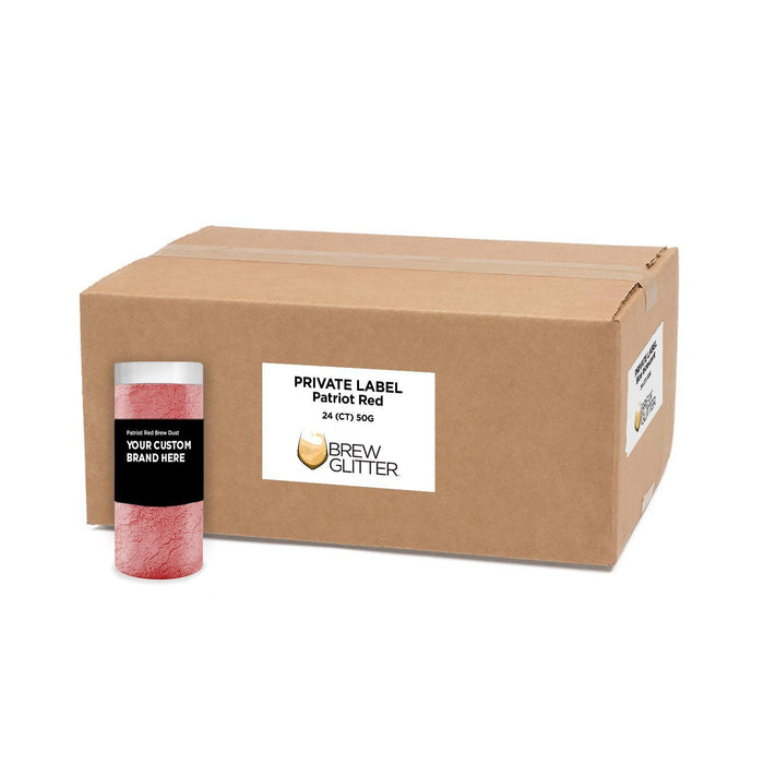 Patriot Red Brew Dust by the Case | Private Label-Brew Glitter®