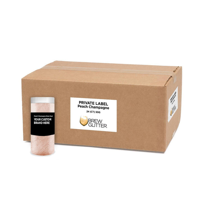 Peach Champagne Brew Dust by the Case | Private Label-Brew Glitter®