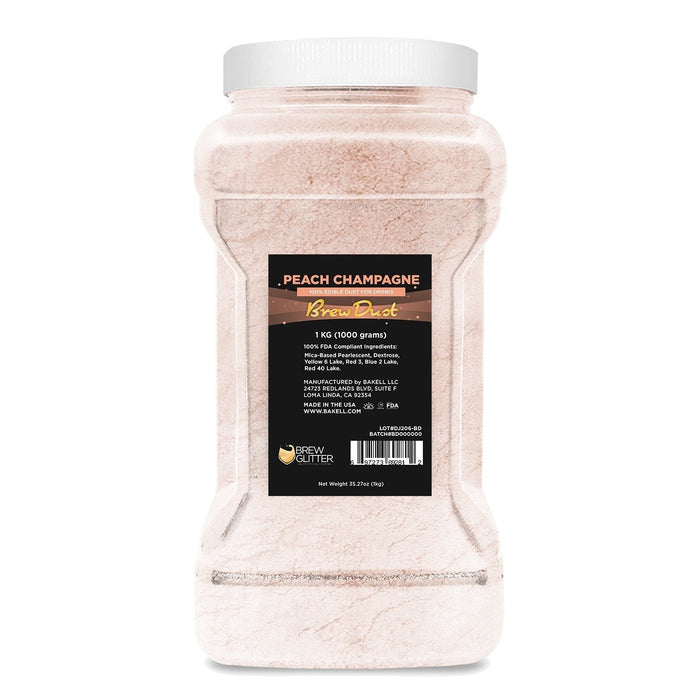 Peach Champagne Edible Pearlized Brew Dust-Brew Glitter®