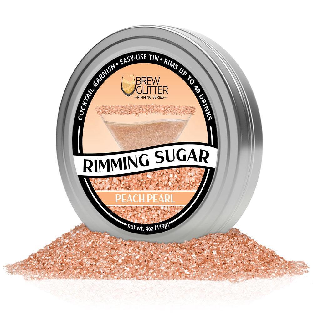 Peach Cocktail Rimming Sugar by the case (24 units per/ case)-Brew Glitter®
