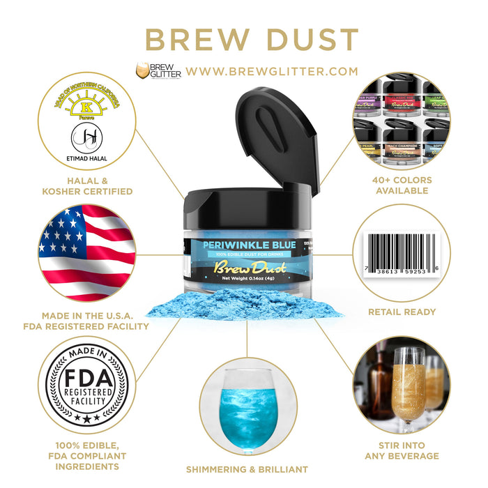 Periwinkle Blue Brew Dust by the Case-Brew Glitter®