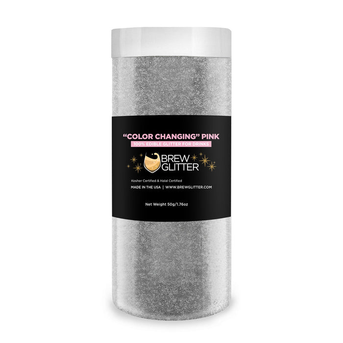 Pink Edible Color Changing Brew Glitter | Bulk Size-Brew Glitter®