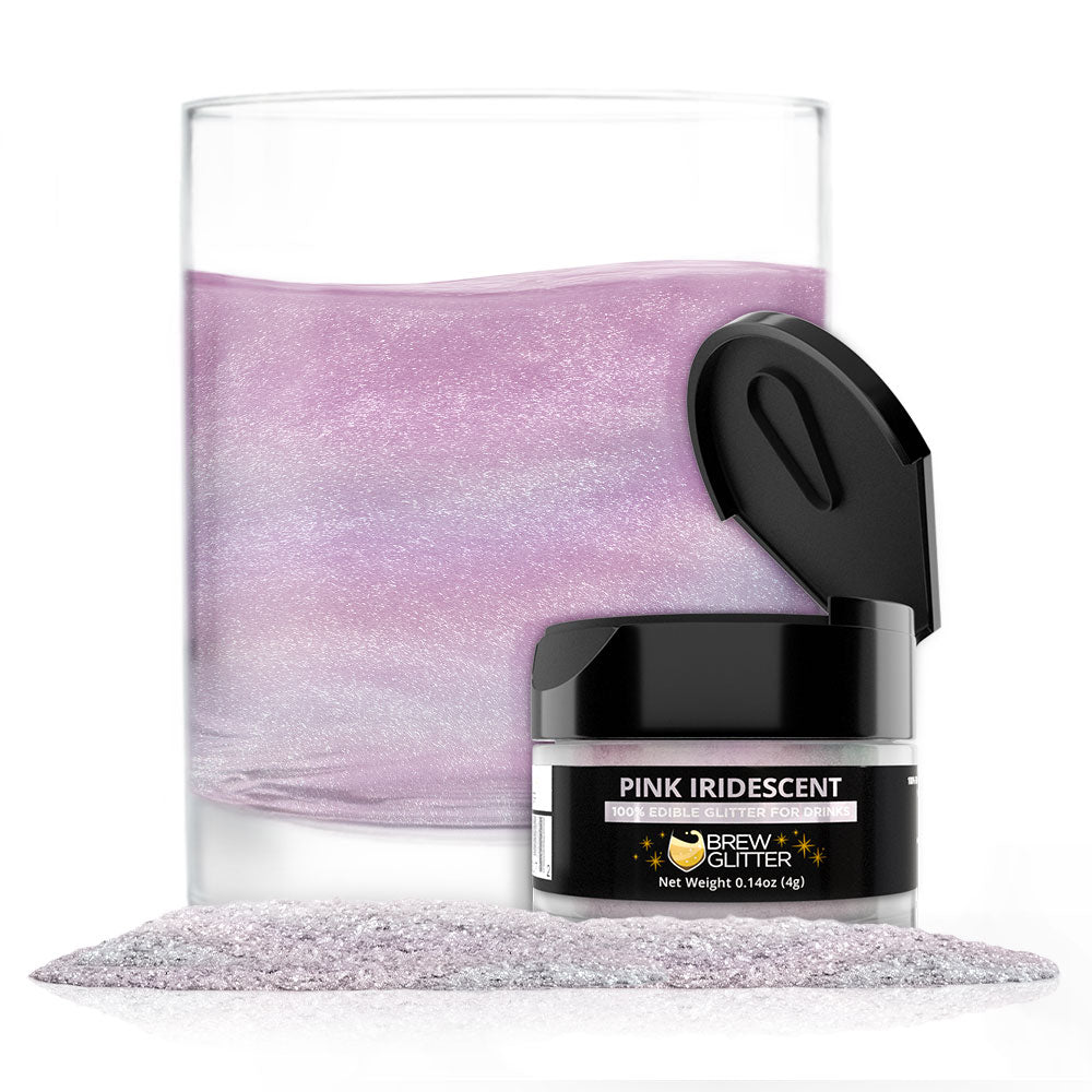 Pink Iridescent Food Grade Brew Glitter | 4 Gram Jar-Brew Glitter®