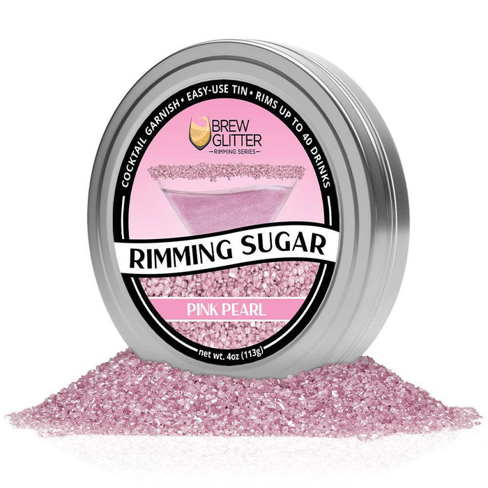 Pink Pearl Cocktail Rimming Sugar | Private Label (48 units per/case)-Brew Glitter®