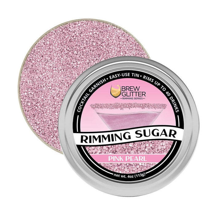 Pink Pearl Cocktail Rimming Sugar | Private Label (48 units per/case)-Brew Glitter®