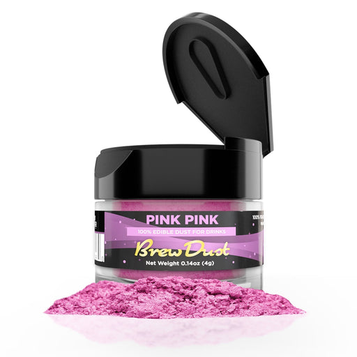 Pink Pink Edible Pearlized Brew Dust-Brew Glitter®