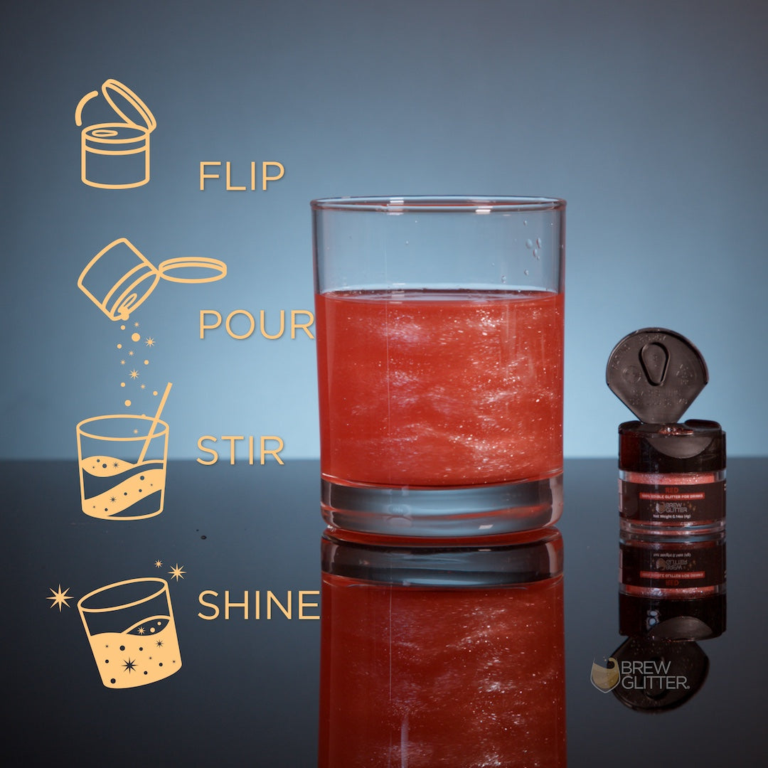 Red Brew Glitter by the Case