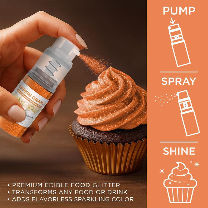 Pumpkin Orange Edible Glitter Spray 4g Pump | Tinker Dust®-Brew Glitter®