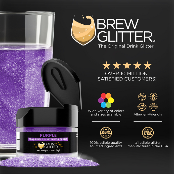 Purple Brew Glitter by the Case | Private Label-Brew Glitter®