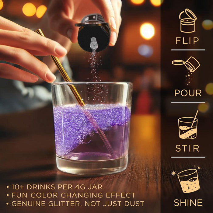 Purple Color Changing Brew Glitter Spray Pump by the Case | Private Label-Brew Glitter®