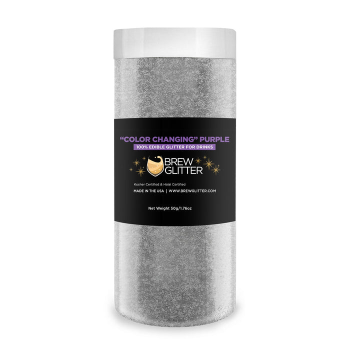 Purple Edible Color Changing Brew Glitter | Food Grade Beverage Glitter-Brew Glitter®