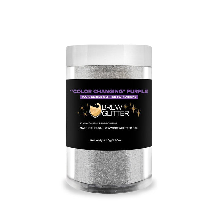 Purple Edible Color Changing Brew Glitter | Food Grade Beverage Glitter-Brew Glitter®