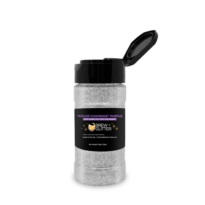 Purple Edible Color Changing Brew Glitter | Food Grade Beverage Glitter-Brew Glitter®