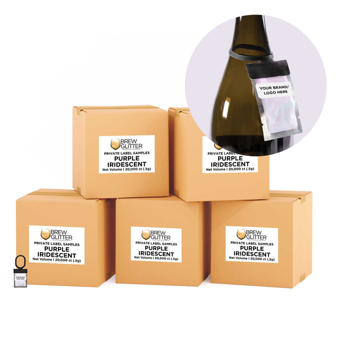 Purple Iridescent Brew Glitter® Necker | Private Label-Brew Glitter®