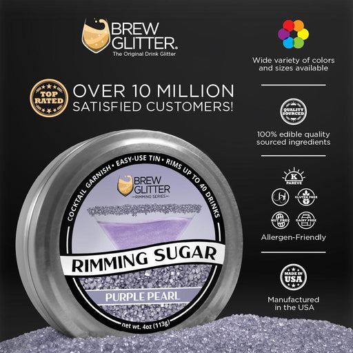 Purple Pearl Cocktail Rimming Sugar-Brew Glitter®