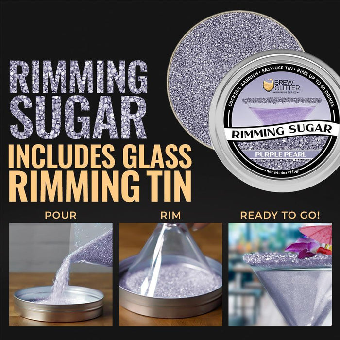 Purple Pearl Cocktail Rimming Sugar-Brew Glitter®