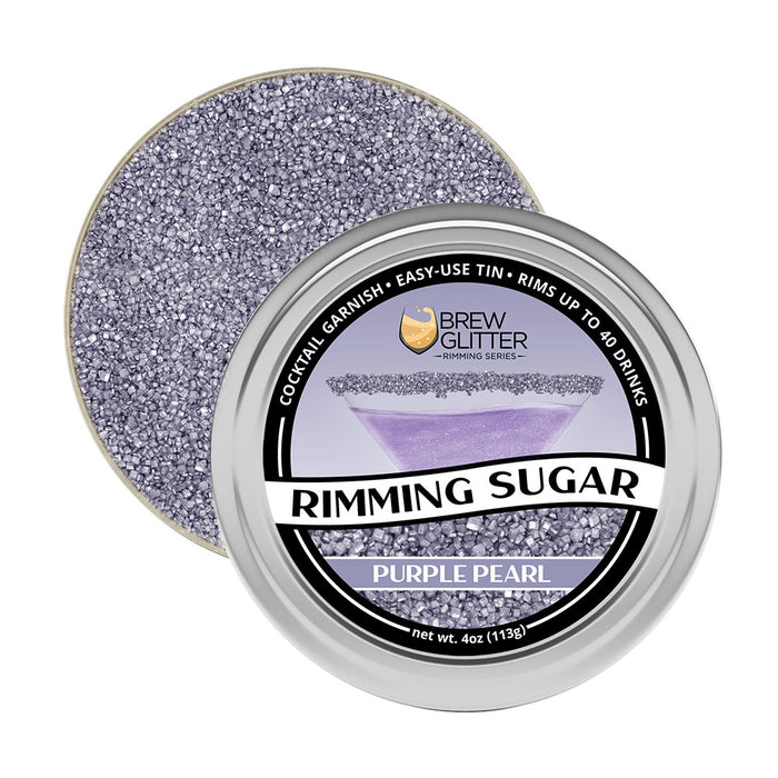 Purple Pearl Cocktail Rimming Sugar by the case (24 units per/ case)-Brew Glitter®
