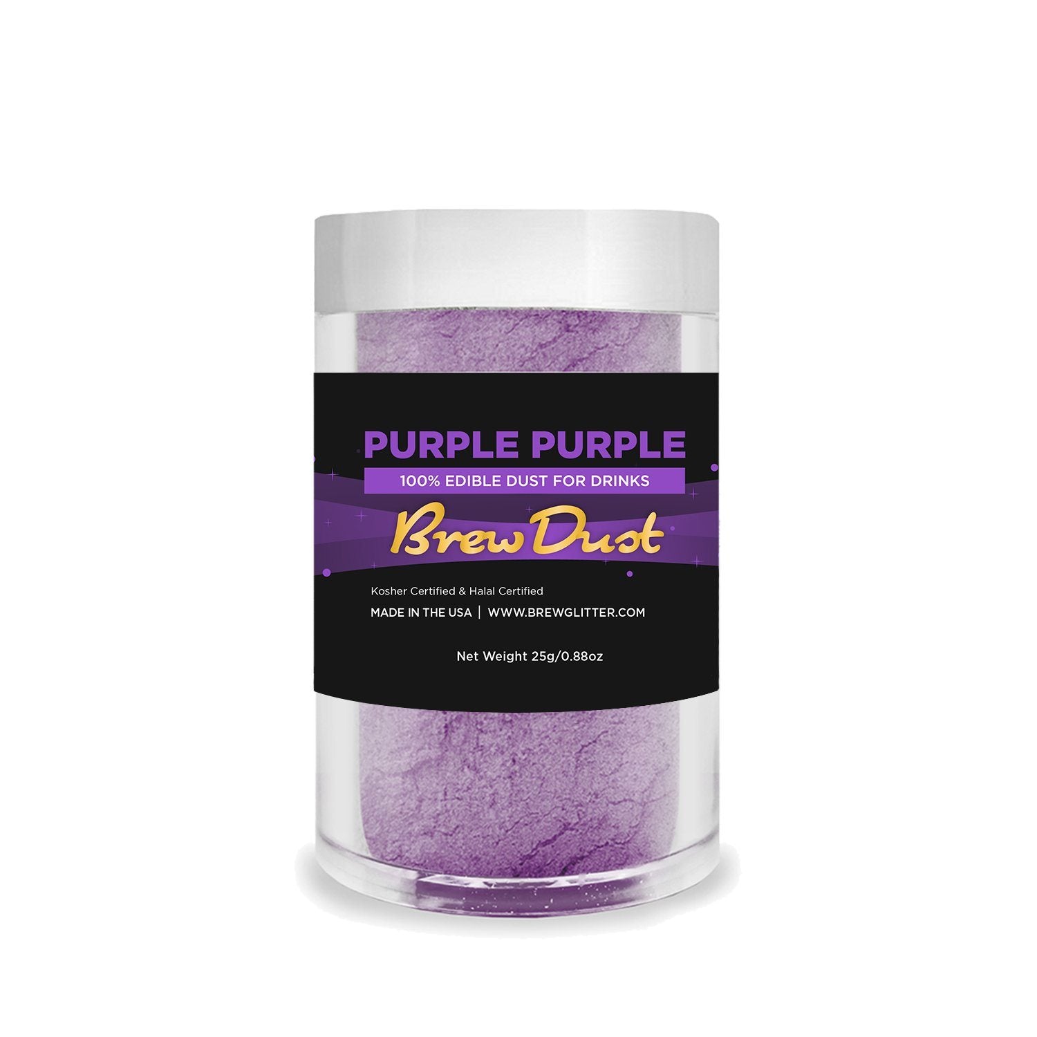 Purple Purple Edible Pearlized Brew Dust-Brew Glitter®