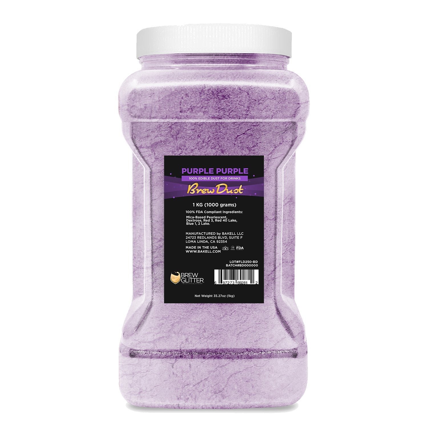 Purple Purple Edible Pearlized Brew Dust-Brew Glitter®