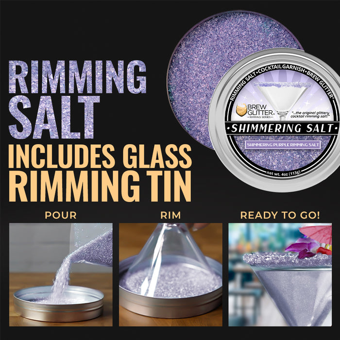 Shimmering Purple Rimming Salt by the case (24 units per/ case)