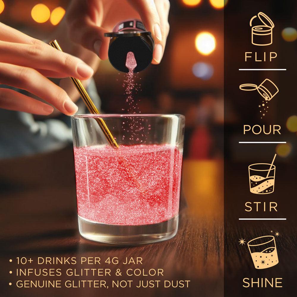 Red Brew Glitter | Food Grade Beverage Glitter-Brew Glitter®