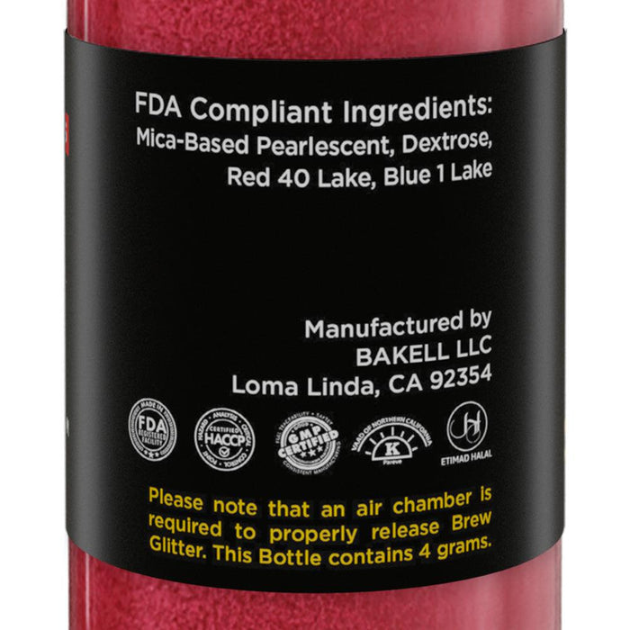 Red Brew Glitter Mini Spray Pump by the Case | Private Label-Brew Glitter®