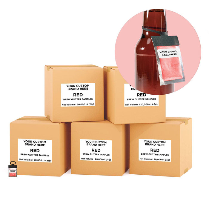 Red Brew Glitter® Necker | Private Label-Brew Glitter®