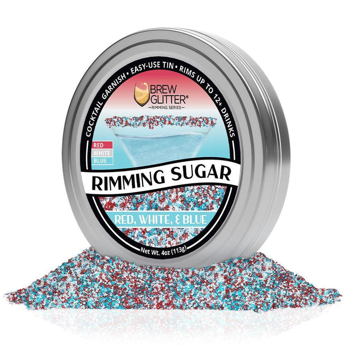 Red, White & Blue Rimming Sugar-Brew Glitter®