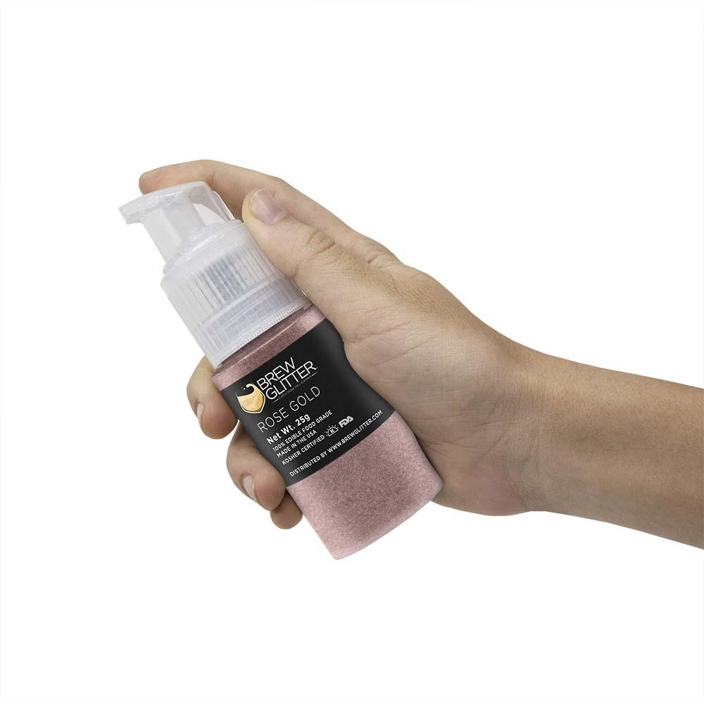 Rose Gold Edible Glitter Spray Pump for Drinks-Brew Glitter®