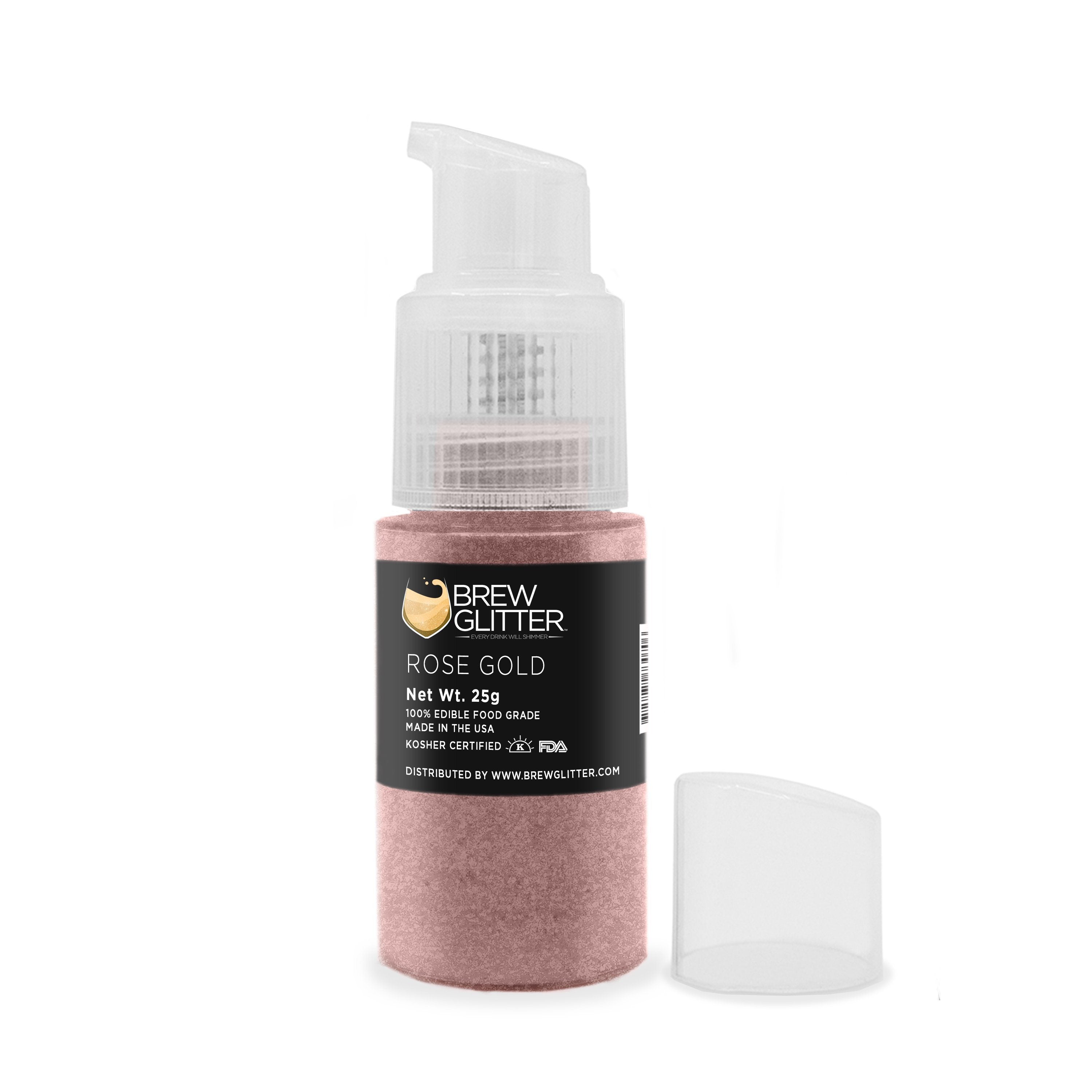 Rose Gold Edible Glitter Spray Pump for Drinks-Brew Glitter®