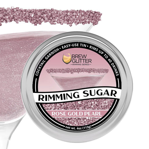 Rose Gold Pearl Cocktail Rimming Sugar-Brew Glitter®