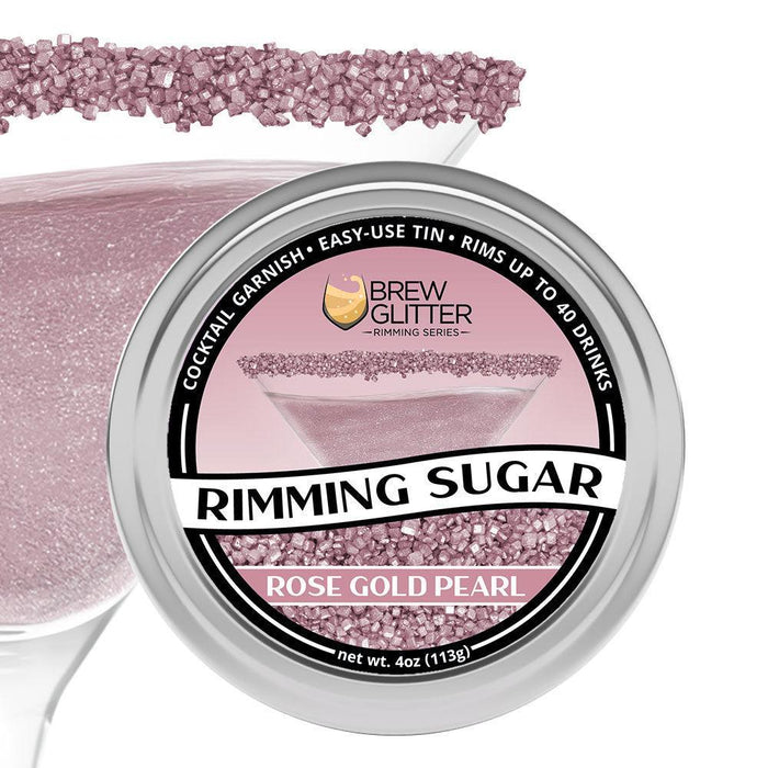 Rose Gold Pearl Cocktail Rimming Sugar-Brew Glitter®