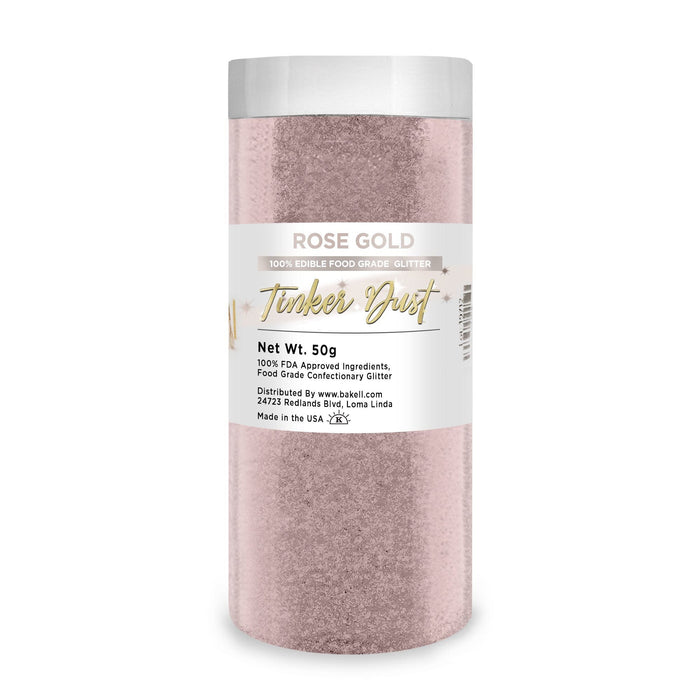 Rose Gold Tinker Dust Food Grade Edible Glitter | Bulk Sizes-Brew Glitter®