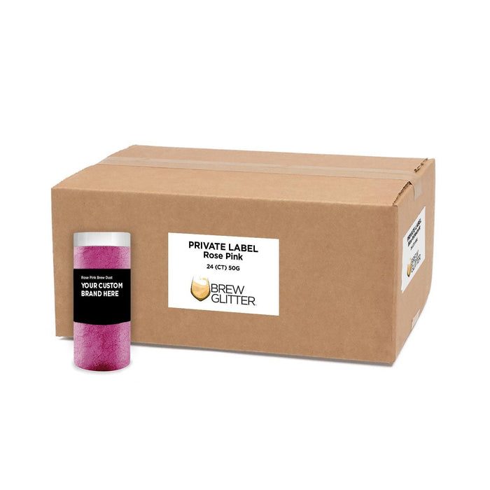 Rosé Pink Brew Dust by the Case | Private Label-Brew Glitter®