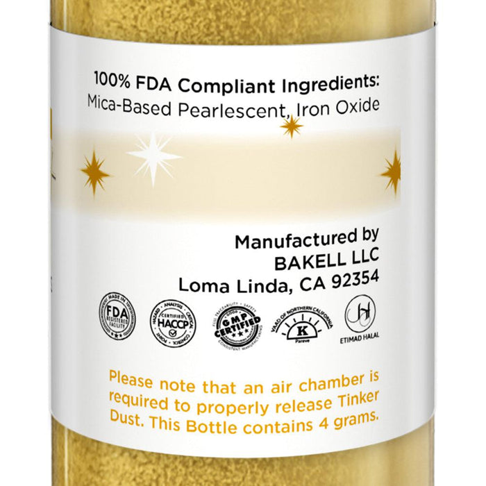 Royal Gold Edible Glitter Spray 4g Pump | Tinker Dust®-Brew Glitter®
