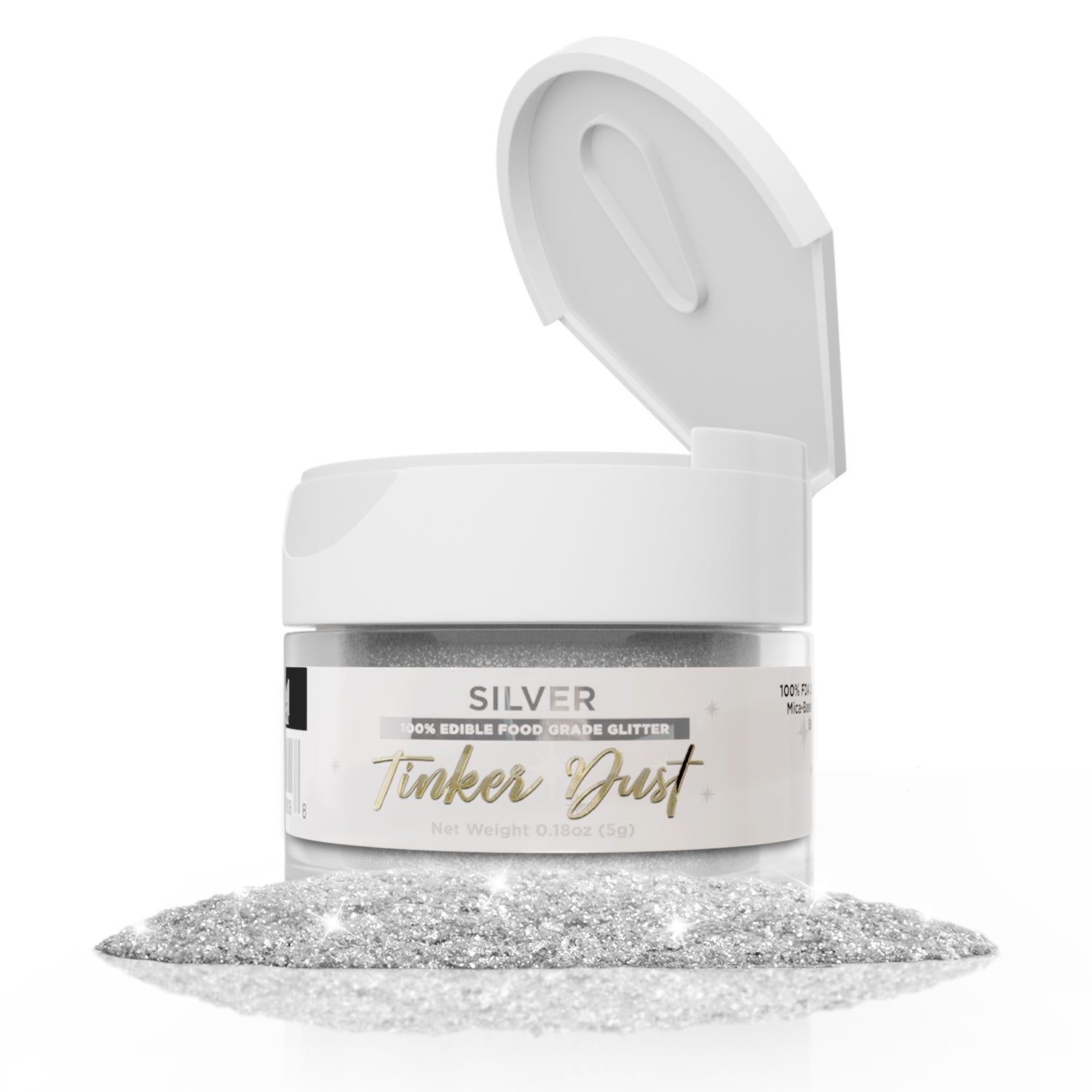 Silver Tinker Dust Edible Glitter | Food Grade Glitter-Brew Glitter®