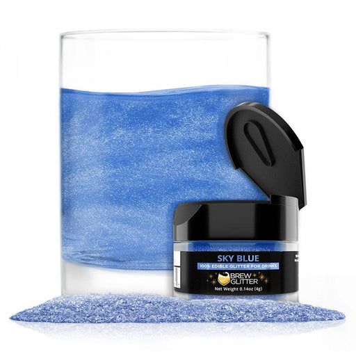 Sky Blue Food Grade Brew Glitter | 4 Gram Jar-Brew Glitter®